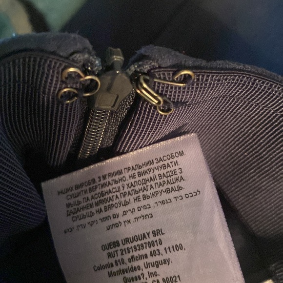 Guess dark blue faux suede pants small - Picture 6 of 6